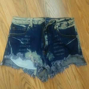 Denim shorts